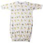 Bambini Nc-0244 Baby Boy, Baby Girl, Unisex Printed Gown, White - Preemie