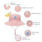 Baby Sun Hat Smiling Face Upf 50+ Beach Toddler Bucket Hat For Baby Boys And Girls, Toddler Kids Wide Brim Sun Hats Cap (Us, Age