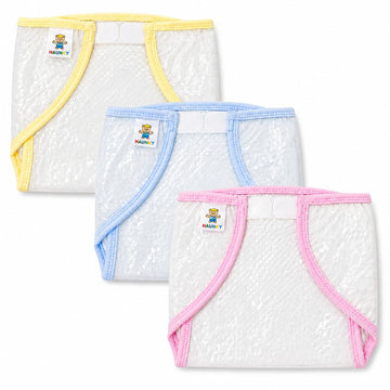 Reusable Pvc Washable Diaper With Outer Plastic Layer For Babies (Plain, 9 Months12 Months)