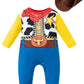Lensous Baby Boys' Cowboy Costume Halloween Cosplay Bodysuit (Cowboy, 0-3 Months