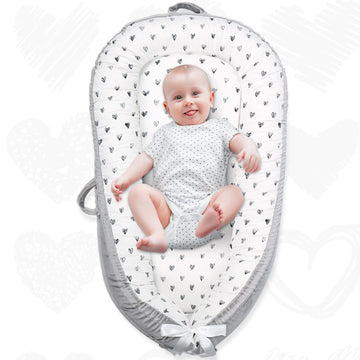 Jocute Baby Lounger,Portable Cosleeper, Polyester Cotton Infant Nest Cover, Comfortable Newborn Lounger, Ultra Baby Shower, Trav