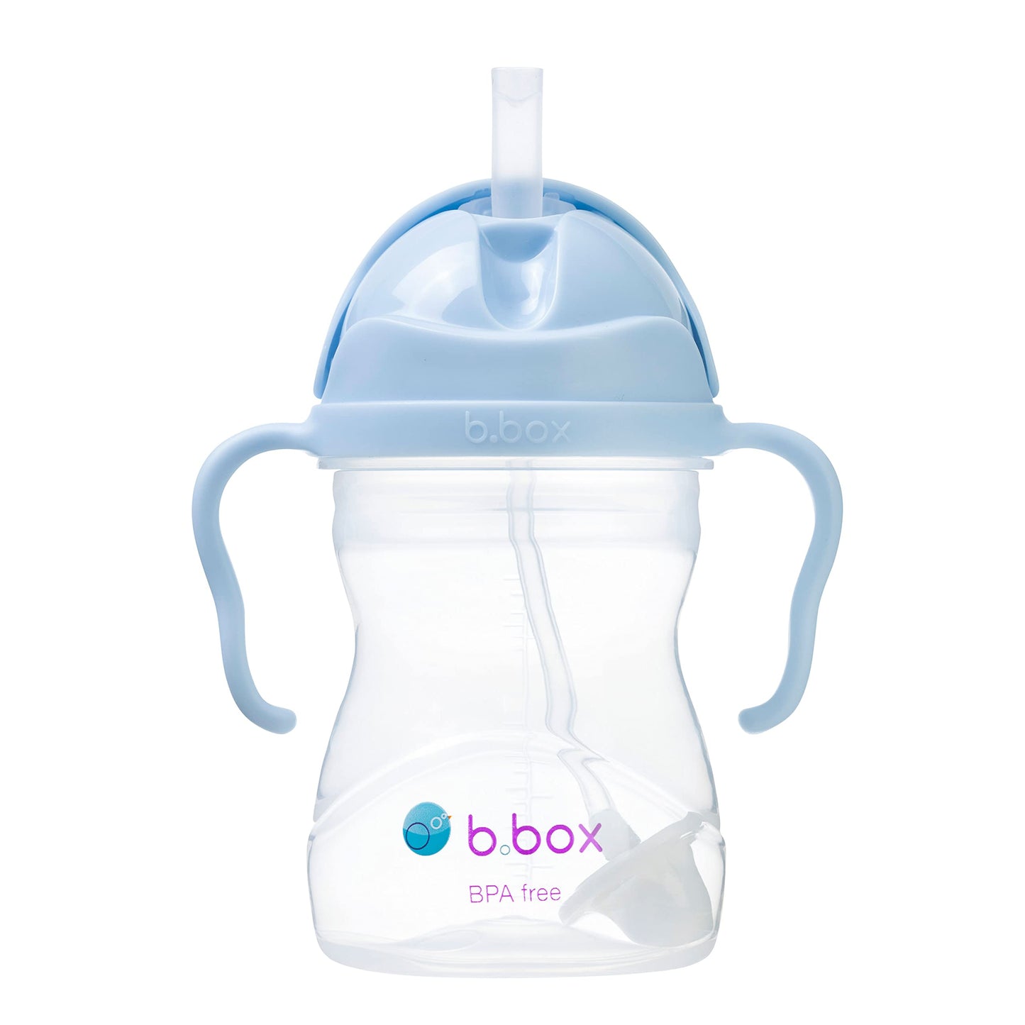 B.Box Weighted Straw Sippy Cup 240Ml  Bubblegum Light Blue (511)