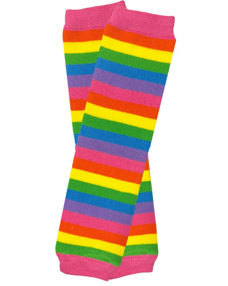Christmas And Halloween Baby & Toddler Leg Warmers For Girls & Boys In Various Styles (Newborn (Up To 12 Pounds), Bright Rainbow