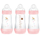Mam Easy Start Anti-Colic Bottle , Baby Essentials, Medium Flow Bottles With Silicone Nipple, Baby Bottles For Baby Girl, Peach,