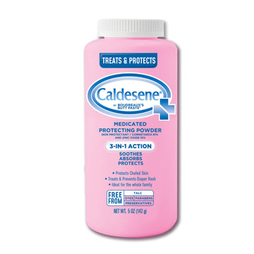 Caldesene Medicated Protecting Body Powder With Zinc Oxide And Cornstarch, Talc Free, 5 Oz