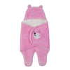 NAMAN Newborn Plush Swaddle, Hodded Blanket, Sleeping Bag, Warm and Soft Swaddle Wrap for Baby boy and Baby GirlPink_Cute Carto