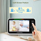 Hellobaby Video Baby Monitor With 2 Cameras And 5 Inch Split Screen Display, Remote Control Cameras With Night Vision And Tempra