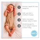 Newborn Pacifier- Shorter Nipple Less Gagging - Small Preemie (0-6 Mos) - Breastfed Babies - 100% Natural Rubber - Bpa-Free - Ha