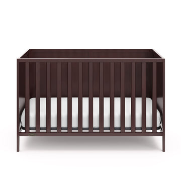 Graco Theo Crib And Mattress Nursery Essentials Pack (White) - Greenguard Gold Certified Baby Crib & Crib Mattress, Cribs With M