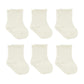 Bistyle Baby Grip Ankle Socks 6 Pairs | Newborn Infant Toddlers Socks Organic Cotton | Kids Boys Girls Ankle Socks (Us, Age, 6 M