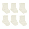 Bistyle Baby Grip Ankle Socks 6 Pairs | Newborn Infant Toddlers Socks Organic Cotton | Kids Boys Girls Ankle Socks (Us, Age, 6 M