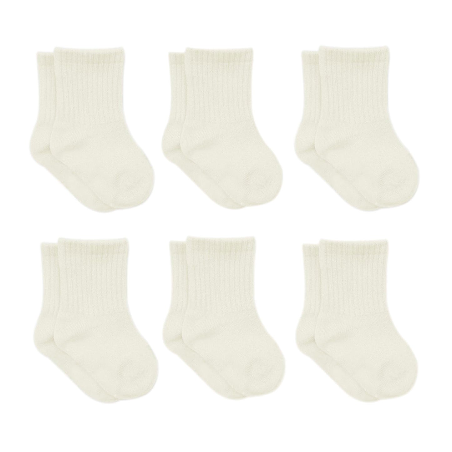 Bistyle Baby Grip Ankle Socks 6 Pairs | Newborn Infant Toddlers Socks Organic Cotton | Kids Boys Girls Ankle Socks (Us, Age, 6 M