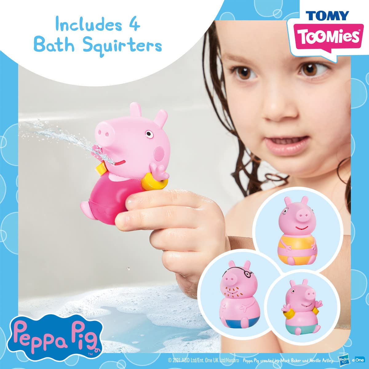 Peppa Pig Bath Toys - Baby Bath Toys Promote Dexterity and Motor Skills - Toddler Toys for Bath and Pool - Bath Toys for girls a
