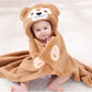 AAKRITI Ultra Soft Bathrobe Baby Wrapper Cum Bath Towel For Boys, Girls, (78Cm X 78Cm, 06 Months ||Highly Absorbent 100% Zero T