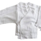 Bambini Long Sleeve Side Snap With Mittens - 3 Pack - Small - White