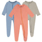 Guisby Baby Boy Pajamas, Baby Girls Rayon Made From Bamboo Footed Pajama Long Sleeve Sleepers 3Pcs 0-3 Months