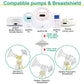 Maymom Backflow Protector, Long Stem, Compatible With Spectra S1, S2 And 9 Pumps, Compatible With Medela Flanges And Medela Part