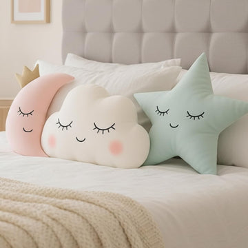 50 cm Velvet Shaped Stuffed Cushion | Soft Plush Decorative Pillow with Arms & Legs | Nursery & Bedroom Decor Soft Toy Cushion f