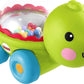 Fisher-Price Baby Crawling Toy Poppity Pop Turtle Push-Along Vehicle with Ball Popping Sounds for Infants Ages 6+ Months