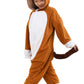 Yameng Girls And Boys Lovely Onesie Brown Horse Pajamas Soft Fleece Halloween Costume
