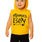 Highlight Collection MamaS Boy Cap Printed Cotton Hoodie Vest & Shorts For Kids Boys & Girls. (45 Years)