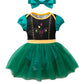 Bakjuno Baby Girls Princess Costumes Tutu Dress Birthday Party Halloween Cosplay Christmas Dress Up With Headband (6-9 Months)