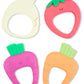 Skip Hop Soft Silicone Baby Teething Ring Toys Farmstand Teethe & Play Toy Set of 4, BPA-Free, Age 3m+