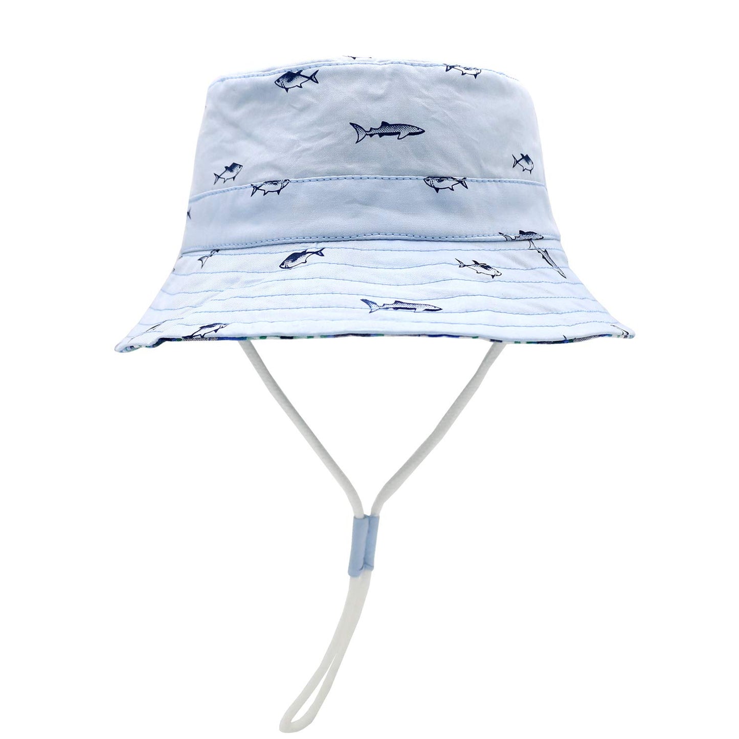 Sarfel Baby Sun Hat Toddler Summer Hats Upf 50+ Baby Bucket Hat Kids Beach Hats For Baby Boys Blue 18.9 '(48Cm)/6-12 Months