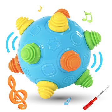 VANLINNY NEW Bumble Ball for Babies,Crawling Sensory Toys for Toddlers,Baby Music Shake Preschool,Dancing Interactive Sounds Inf