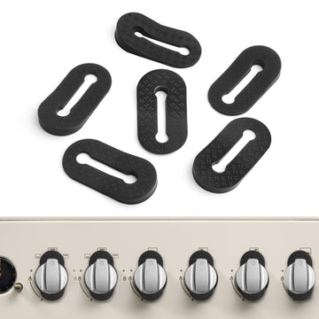 Silicone Stove Knob Safety Locks Gas Stove Knob Covers - Child Proof Oven Knob Locks (6 Pack)