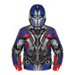 Plustrong Kids Boys Teen Full Zip Up Hoodie Halloween Cosplay Sweatshirts Jackets Costumes For Boys(Blue Robot 034,M(8T-10T)