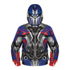 Plustrong Kids Boys Teen Full Zip Up Hoodie Halloween Cosplay Sweatshirts Jackets Costumes For Boys(Blue Robot 034,M(8T-10T)