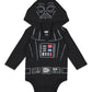 Star Wars Darth Vader R2-D2 Chewbacca Newborn Baby Boys 3 Pack Bodysuits White/Brown/Black 3-6 Months