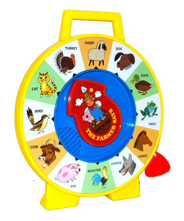 Fisher Price Classics - Farmer Says See n Say - Vintage Learning Toy, Sounds and Animals, Interactive Retro Game for Kids, Girl