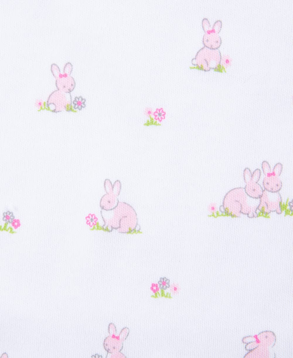 Little Me Baby Girls' 3 Piece Bib And Burp Set, Bunnies, Pink/Multi, One Size