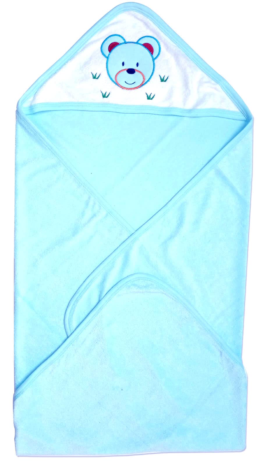 KIDSKA New Born Baby Turkish Hooded Towels, Multicolor, 012 Month, 80x75 cm Set of 1