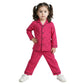 Clap Unisex Baby Kids Cotton Printed Full Sleeves Long Sleeve Pajama Night Suit Dark Pink 1Pc (1824 Months, Dark Pink)