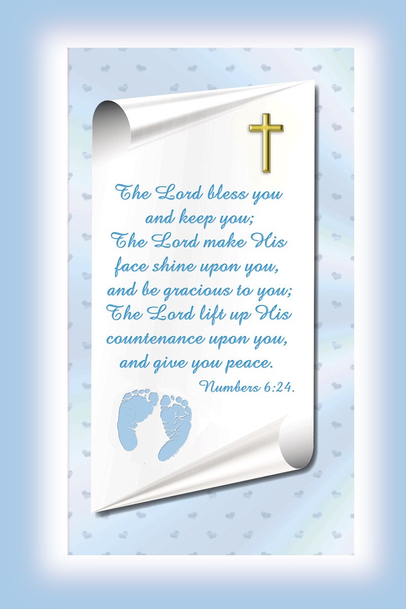 Christening Gift For Baby Boy | Cute Picture Frame | Affordable, Colorful | Holds A 3.5 X 5 Photo | Easyfront-Load Design | Blue