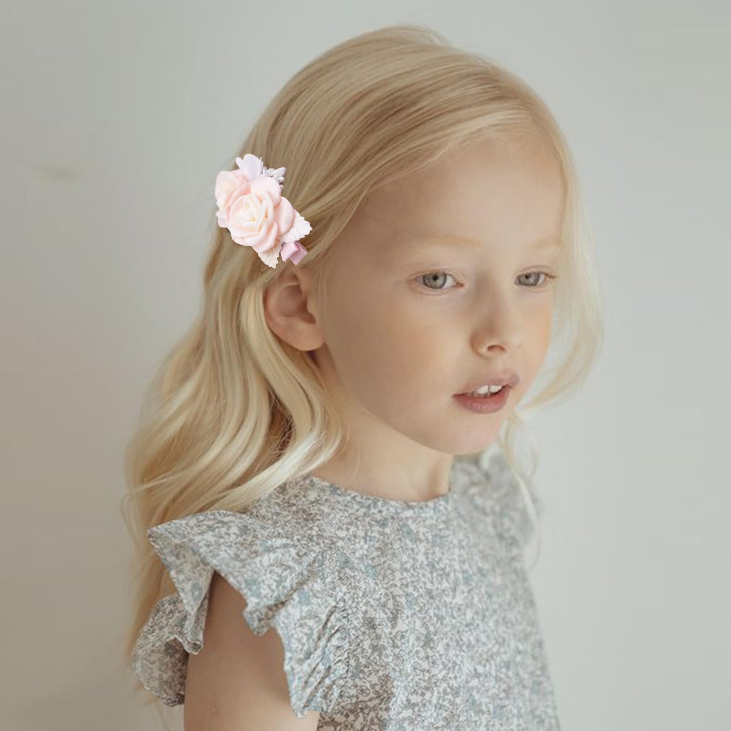 Flower Hair Clip Bfnaagirl Baby Girl Hair Bows Hair Accessories Alligator Clips For Infants Toddlers Gift (One Size, Flower8058)