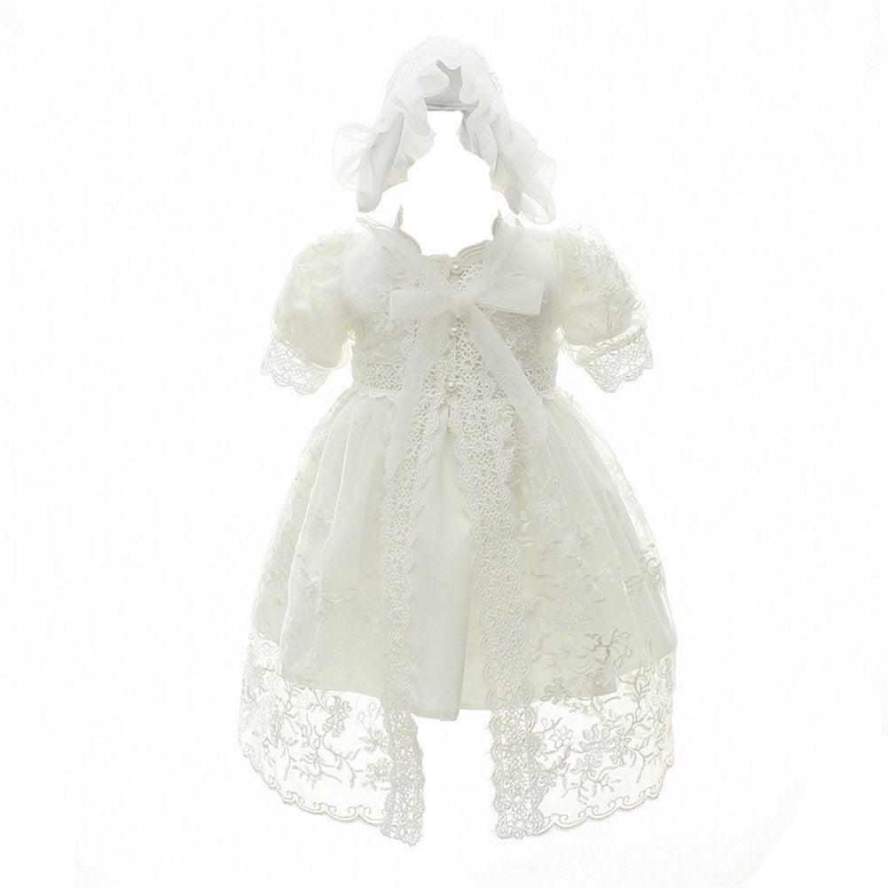 Coozy Baby Girl Christening Baptism Gowns Toddler Princess Wedding Spe – Cutebab WBBAPB0773S1PT9