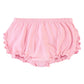 Rufflebutts Baby/Toddler Girls Baby Pink Knit Ruffle Nappy Cover - 2T/3T