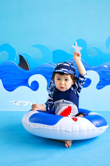 Vaenait Baby 0-24M Baby Boys Rashguard Swimwear Swimhat Cooling Jaws S