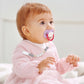 Pacifier Clips For Baby Boys Girls 2 Pack (White+Green)