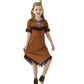 Native American Costume Girls Dress Indigenous American Indians Kids Cosplay 6-7 Years Brown