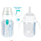 Sippy Straw Cup Soft Conversion Kit For Philips Avent Anti-Colic Baby Bottle, Toddler Transition Kit With Silicone Sippy Spout N