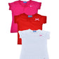 Clever Baby Girls Tshirt(ZCGT004REDPNKWHT1011Yrs_Multi_1011 Years)