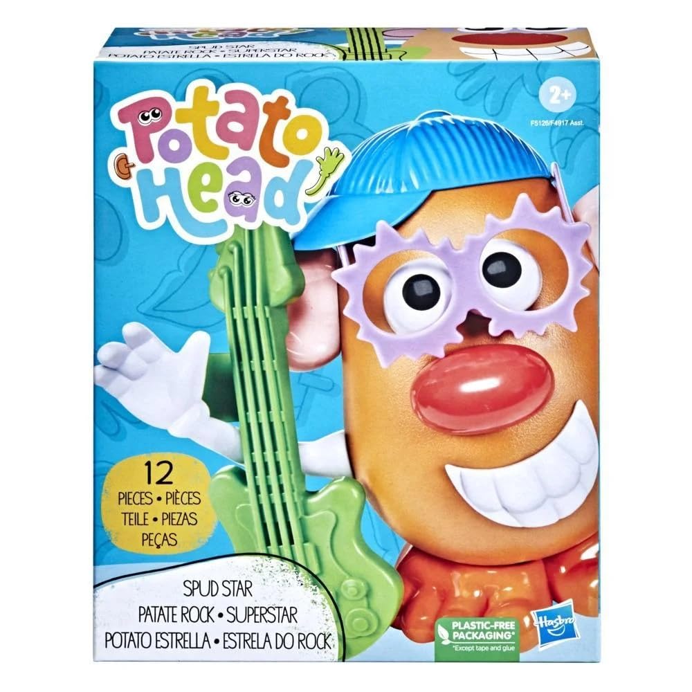 Mr. Potato Head Spud Star Toy Set, Musical Rocker Theme with Guitar, Kids Dress Up Accessories