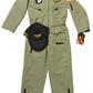 Aeromax Jr. Fighter Pilot Suit With Embroidered Cap, Size 6/8.