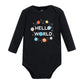 Hudson Baby Unisex Baby Cotton Long-Sleeve Bodysuits, Happy Planets 7-Pack, Preemie