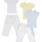 Bambini Infant Boys T-Shirts And Track Sweatpants - Medium White/Blue